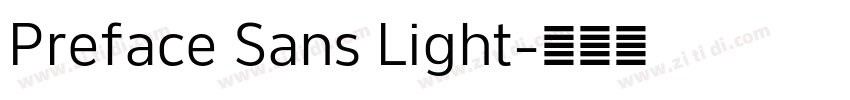 Preface Sans Light字体转换